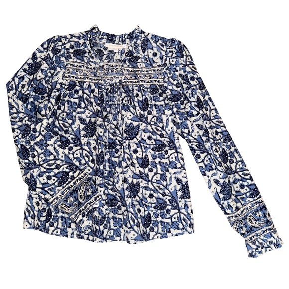 Anthropologie Love The Label Floral Blouse - Picture 2 of 9